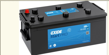 Акумулятор EXIDE Start PRO 225Ah боковая(+/-) (1200EN) (д518*ш279*в240) без нижн. бурта , EG2253